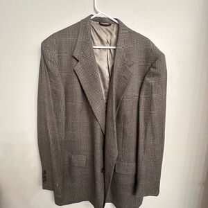 Hart Schaffner Marx Wool Blazer Plaid Sport Coat Mens